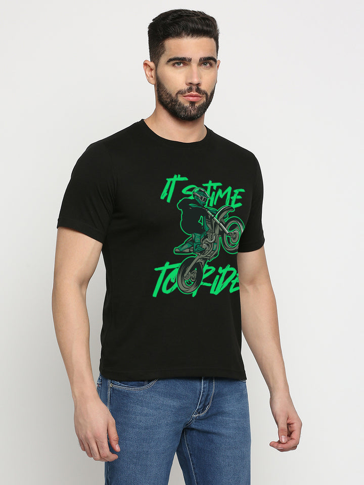 It's Time to Ride Black T-Shirt