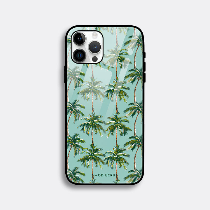Palm Trees Glass Case