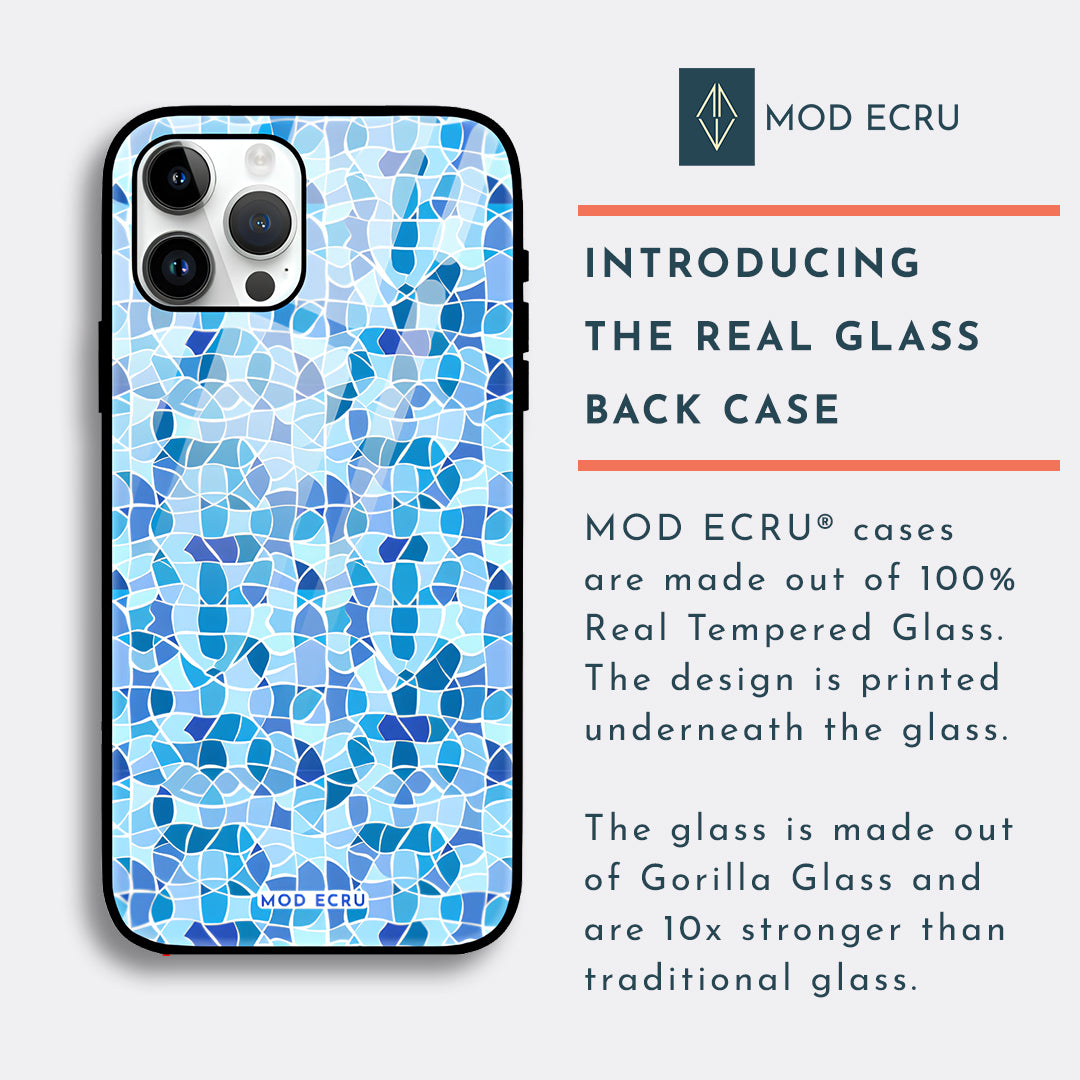 Blue Mosaic Glass Case