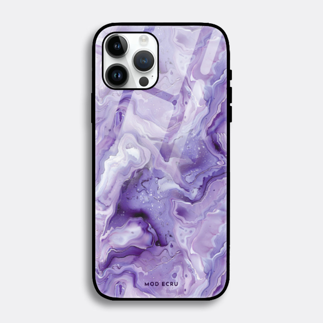 Marble Lavender Glass Case