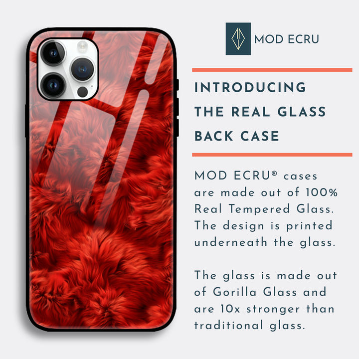 Red Fur Glass Case