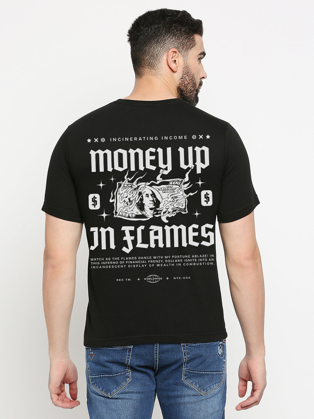 Money Up In Flames T-Shirt