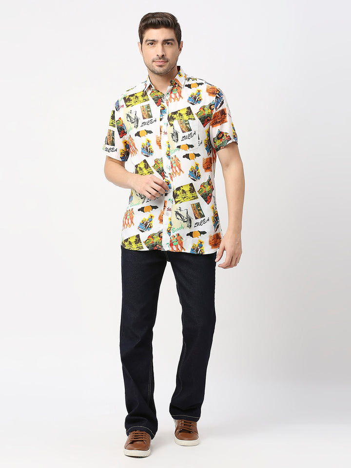 Hawaiian Printed Half Sleeve Shirt