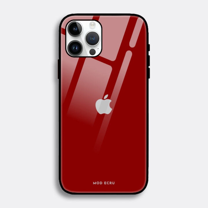 Dark Red Glass Case