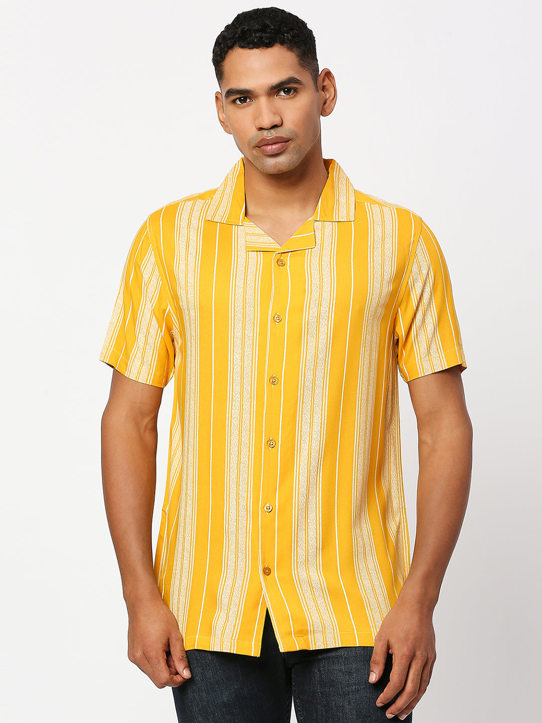 Sincerity Stripes Yellow Shirt