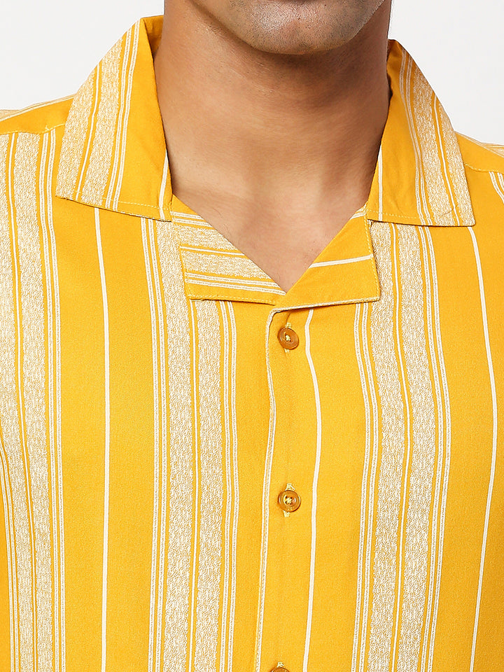 Sincerity Stripes Yellow Shirt