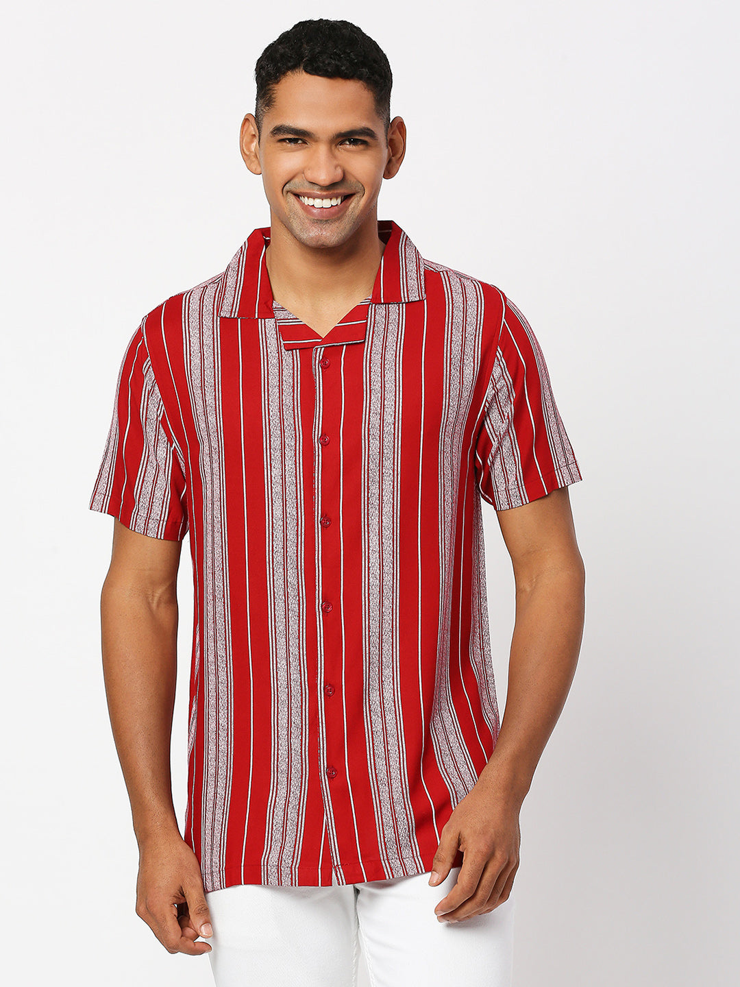 Sincerity Stripes Red Shirt