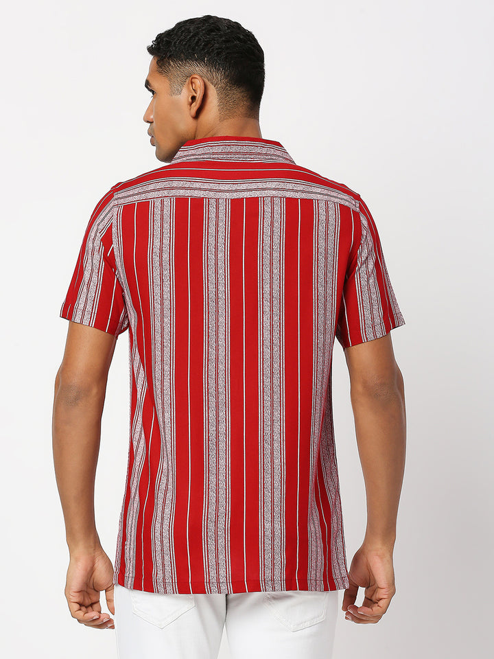 Sincerity Stripes Red Shirt