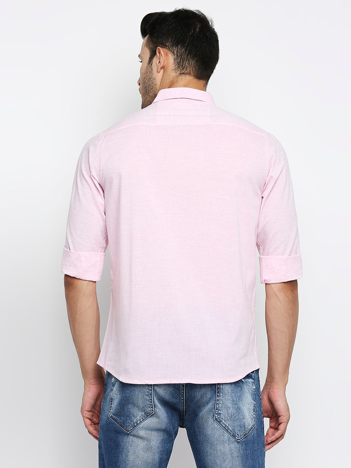 Serenity Cotton Light Pink Casual Shirt