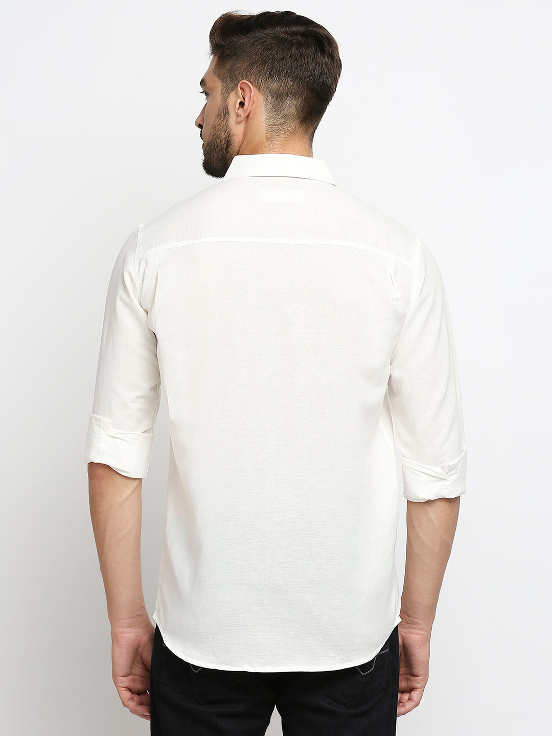 Indulge Pure Linen White Shirt