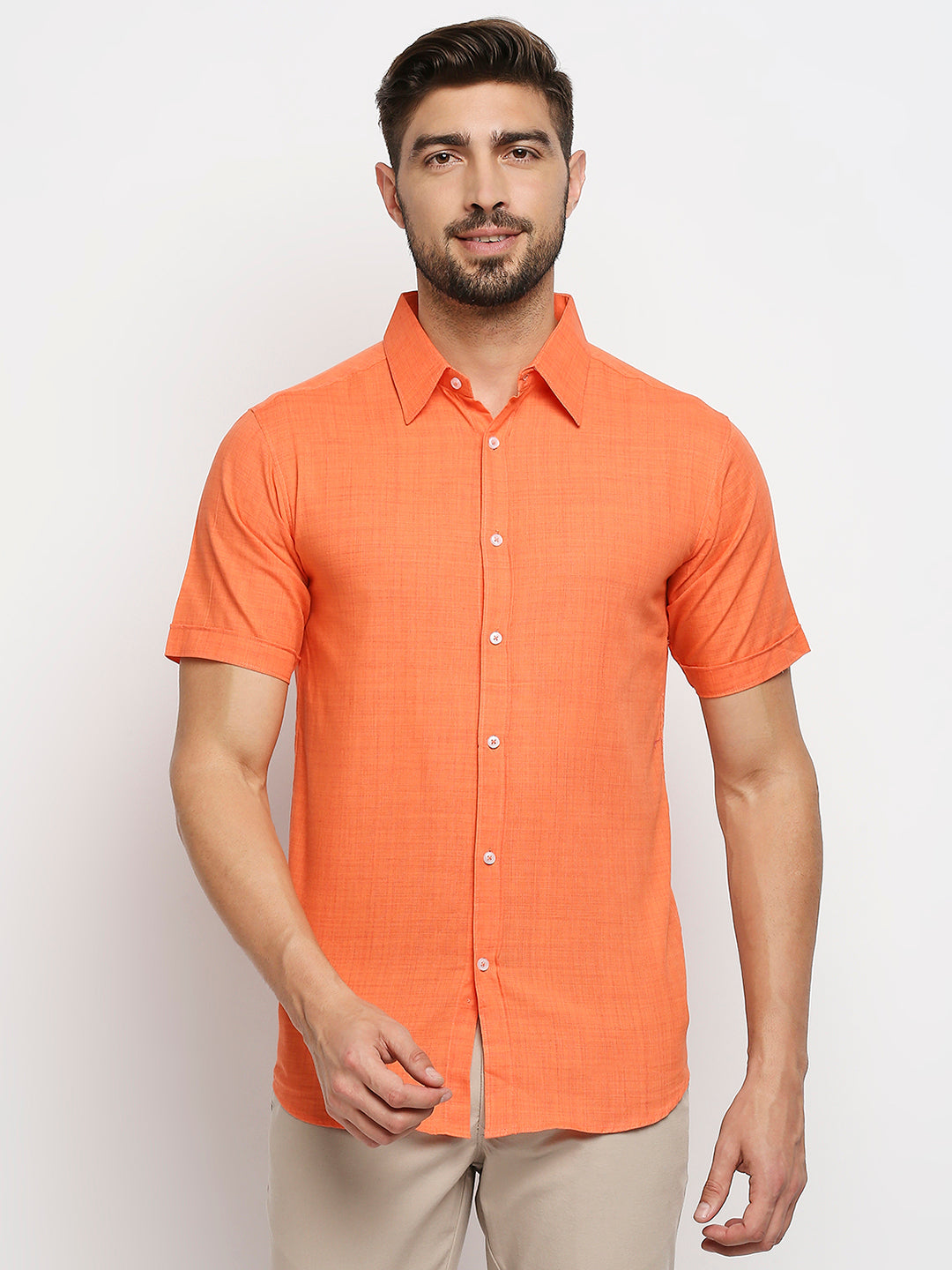 Bliss Pure Cotton Orange Shirt
