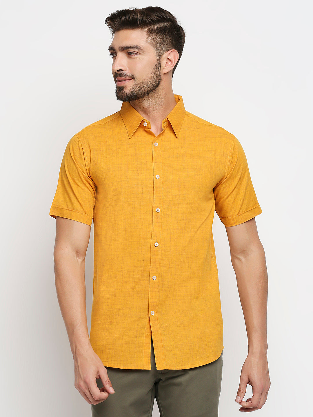 Bliss Pure Cotton Golden Yellow Shirt