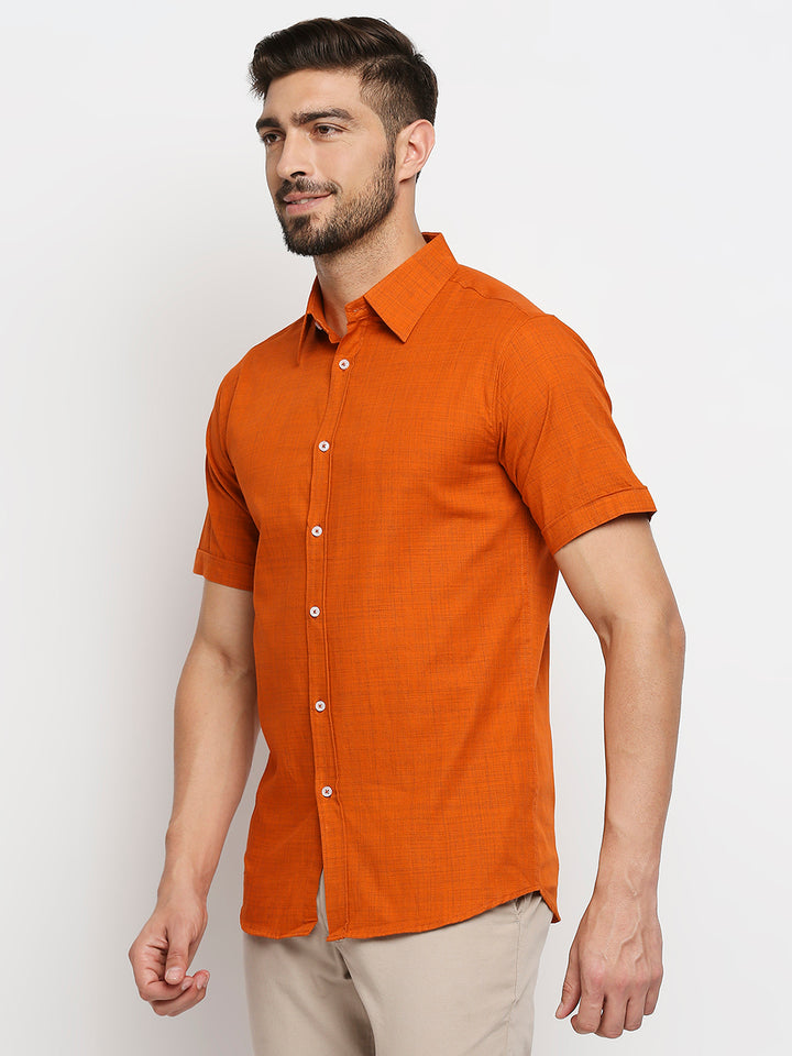 Bliss Pure Cotton Dark Orange Shirt