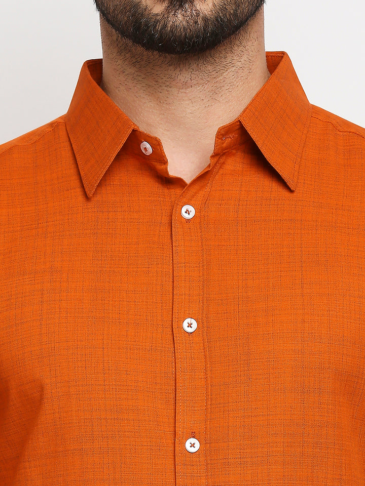 Bliss Pure Cotton Dark Orange Shirt