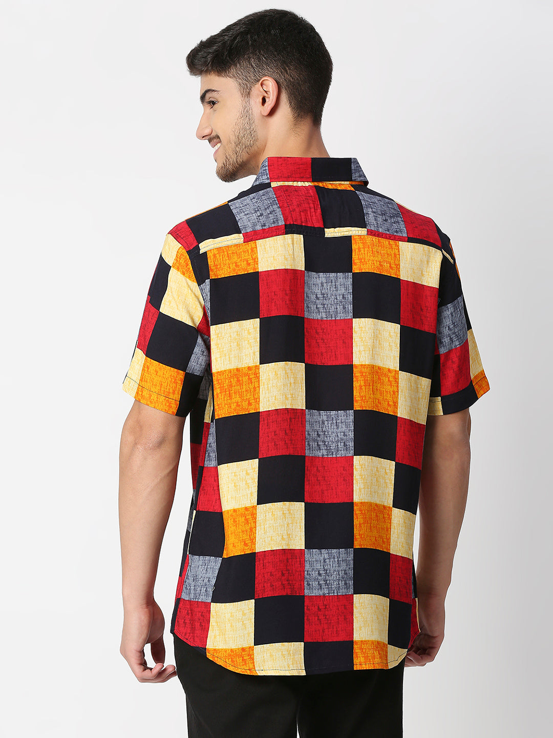 Checkerboard Multicolor Checks Shirt