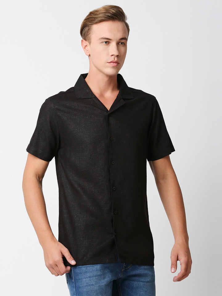 Verano Hemp Bamboo Black Shirt